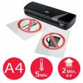 Laminator GBC Inspire+ A4,  prędkość laminowania 25 cm/min, do 2x125 ?m czarny