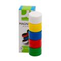Magnesy do tablic Q-Connect okrągłe 20 mm, w plastikowej obudowie, 10 sztuk miks kolorów