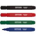 Marker permanentny Office Products, końcówka okrągła 1-3mm kolor czarny
