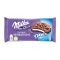 MILKA Cookie Sensations Oreo, kruche ciastka czekoladowe z nadzieniem mlecznym 156g