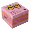 Mini kostka Post-it 51x51 mm, 400 kartek różowa