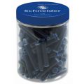 Naboje do piór Schneider, niebieskie, krótkie, w plastikowym słoiku 100 sztuk