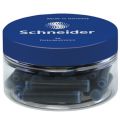 Naboje do piór Schneider, niebieskie, krótkie, w plastikowym słoiku 30 sztuk