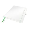 Notatnik Leitz Complete, format iPad'a, 80 kartek w linię, oprawa skóropodobna biały