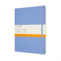 Notes Moleskine Classic XL edycja limitowana 19x25 cm, 192 strony w linie, miękka oprawa na gumkę błękitny