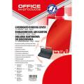 Okładki do bindowania Office Products A4, karton błyszczący, 100 sztuk czerwony