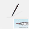 Ołówek automatyczny Rotring Tikky, dla profesjonalistów, grafit 0.5 mm bordowa obudowa