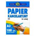 Papier kancelaryjny - podaniowy A3 100 arkuszy linia