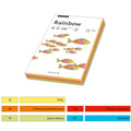 Papier kolorowy Rainbow, mix 5 kolorów, format A4, gramatura 80g/m2, 100 arkuszy mix intensywny