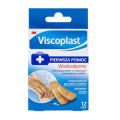 Plastry z opatrunkim Viscoplast Wodoodporny, 2 rozmiary 12 plastrów