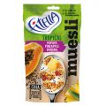 Płatki śniadaniowe Fitella Muesli Tropical, z papają, ananasem, bananem i nasionami chia 50g