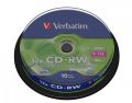 Płyty CD-RW Verbatim 700MB 8-12x, cake 10 sztuk