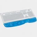 Podkładka przed klawiaturę Fellowes Health-V Crystal, żelowa, ergonomiczna pod nadgarstki niebieska