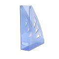 Pojemnik na dokumenty Office Products A4, grzbiet 70mm, plastikowy, skośny transparentny niebieski