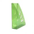 Pojemnik na dokumenty Office Products A4, grzbiet 70mm, plastikowy, skośny transparentny zielony