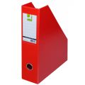 Pojemnik na dokumenty Q-Connect A4/76mm, składany, karton powlekany PVC czerwony