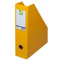 Pojemnik na dokumenty Q-Connect A4/76mm, składany, karton powlekany PVC żółty