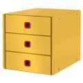 Pojemnik z 3 szufladami Leitz Click & Store Cosy 53680019 żółty