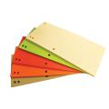 Przekładki podłużne Office Products 1/3 A4, kartonowe 235x105 mm, 100 sztuk mix kolorów
