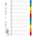 Przekładki z kolorowymi indeksami Donau A4, 5 kolorów, plastikowe z kartą opisową 10 kart