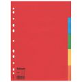 Przekładki z kolorowymi indeksami Esselte A4, 5 kolorów, kartonowe 5 kart