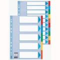 Przekładki z kolorowymi indeksami Esselte A4, 5 kolorów, kartonowe z kartą opisową 5 kart