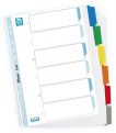 Przekładki z kolorowymi indeksami Oxford Mylar A4+, 6 kolorów, kartonowe z kartą opisową 6 kart