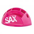 Przybornik SAX Design, na biurko z przegrodami kolor różowy