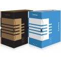 Pudełko archiwizacyjne Donau A4 / 200mm, pojemność 2000 kartek, karton FSC niebieski