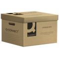 Pudełko archiwizacyjne Q-Connect Storage Box, kontener o pojemności 6 x 80mm, brązowe, pokrywa 515 x 305 x 350 mm