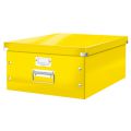 Pudełko uniwersalne Leitz Click&Store WOW A3, archiwizacyjne z pokrywą i uchwytem żółte