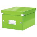 Pudełko uniwersalne Leitz Click&Store WOW A5, archiwizacyjne z pokrywą i uchwytem zielone