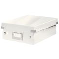 Pudełko z przegródkami Leitz Click&Store WOW A5, archiwizacyjne z pokrywą białe