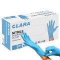 Rękawice nitrylowe Clara, bezpudrowe, niebieskie, 100 sztuk rozmiar S
