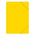 Teczka plastikowa Office Products A4, z gumką na rogach, twarda 300g, 500 ?m żółta