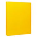 Teczka przestrzenna Office Products A4, grzbiet 4 cm, kartonowa na rzep, 3-skrzydłowa żółta