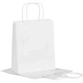 Torba papierowa EcoBag, biała 180 x 80 x 225 mm