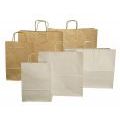 Torba papierowa EcoBag, biała, papier 100g, na prezenty 240x100x320mm