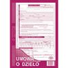 Umowa o Dzieło A4, 40 kartek, samokopiujący druk Michalczyk i Prokop 510-1 40 kartek