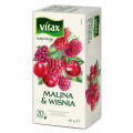 Vitax Inspirations, herbata owocowa, 20 torebek malina - wiśnia