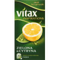 Vitax Inspirations, zielona herbata owocowa, 20 torebek cytryna