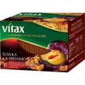 Vitax z Przyprawami Korzennymi, herbata owocowa, 15 torebek w kopertach śliwka z kardamonem