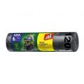 Worki na odpady Jan Niezbędny Magnum Flex&Strong, ściągne taśmą, elastyczne, czarne 120L x 8 sztuk