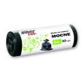 Worki na odpady Stella Service Pack Mocne LDPE, czarne 60L x 10 sztuk