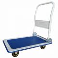 Wózek platformowy, transportowy z aluminium - składany, niebieski, platforma 61 x 91 cm do 300kg