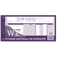 WZ Wydanie materiału na zewnątrz 1/3 A4, 80 kartek, samokopiujący druk Michalczyk i Prokop 361-2 format 1/3 A3