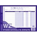 WZ Wydanie materiału na zewnątrz A4, 80 kartek, samokopiujący druk Michalczyk i Prokop 385-1 format A4