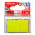 Zakładki indeksujące Office Products 25 x 43 mm, foliowe paski, 50 sztuk w zawieszce żółty