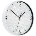 Zegar ścienny Leitz WOW, cichy, średnica 30 cm biały
