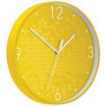 Zegar ścienny Leitz WOW, cichy, średnica 30 cm żółty
